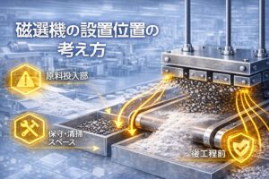 磁選機の設置位置の考え方|磁選効果を最大化するための基本ポイント