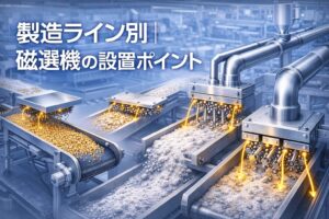 製造ライン別|磁選機の設置ポイント