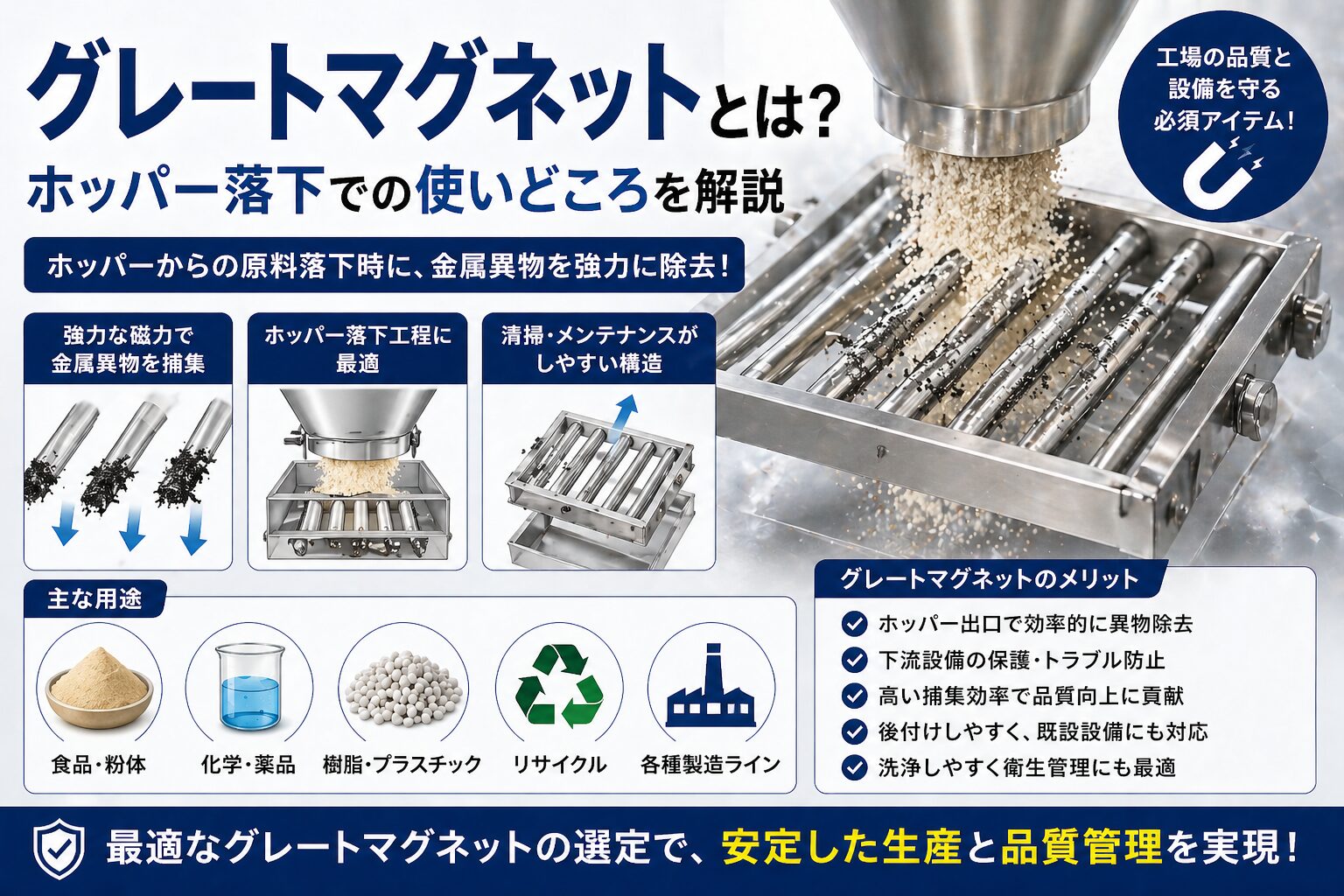 グレートマグネットとは?ホッパー落下での使いどころを解説