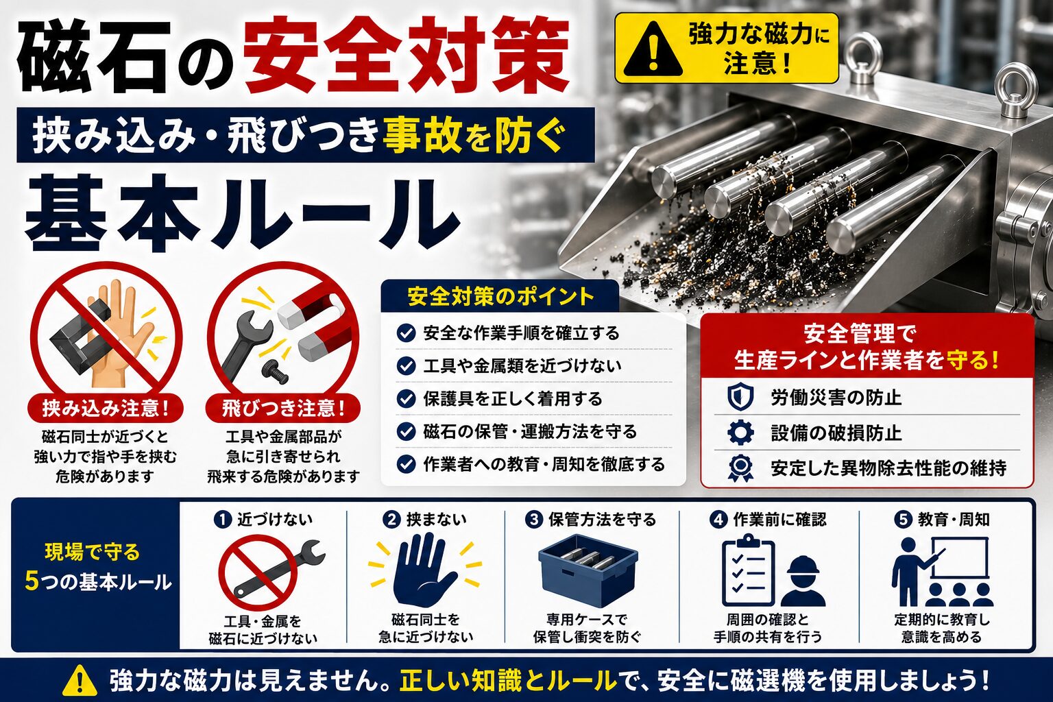 磁石の安全対策とは?挟み込み・飛びつき事故を防ぐ基本ルール